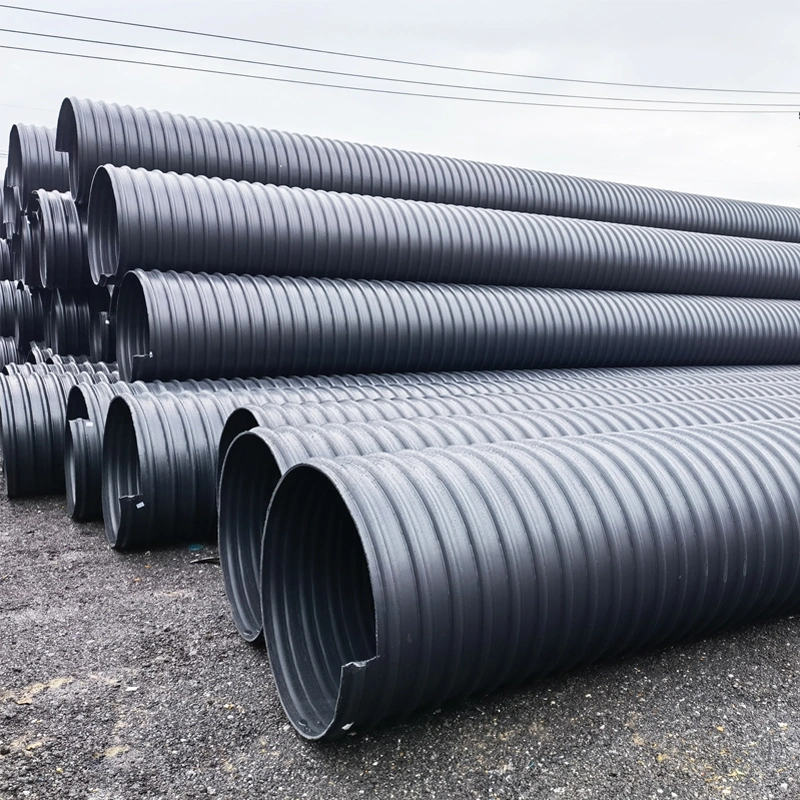 Steel Strip Reinforced PE Spiral Corrugated Pipe