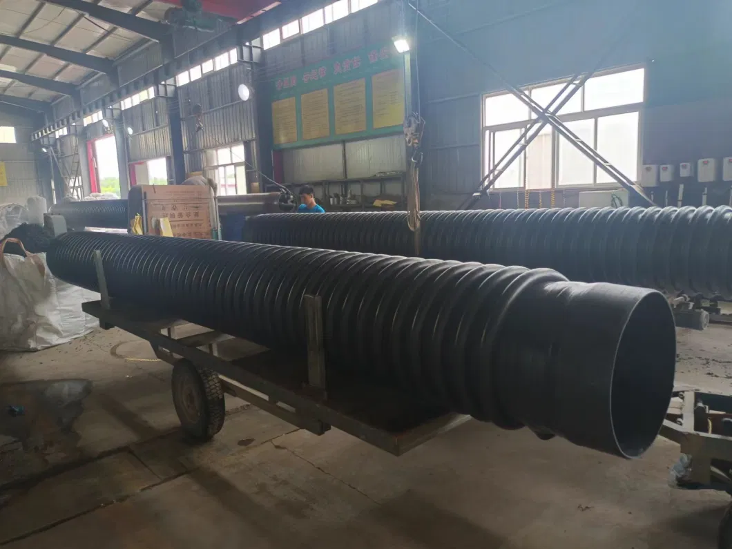 Steel Strip Reinforced PE Spiral Corrugated Pipe